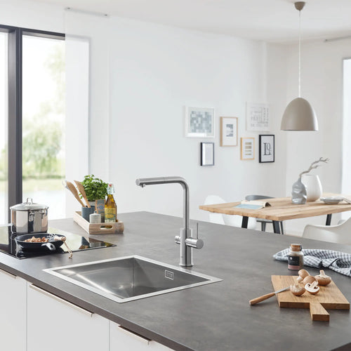 Grohe Blue Single-Handle Pull-Out Kitchen Faucet With Chilled And Sparkling Water 1.75 Gpm - Golzar Home