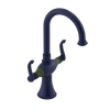 Rubinet Single Hole Dual Handle Lav. Set. (less drain) Midnight Blue