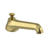 Rubinet Tub Filler Spout Deck Mount Natural Brass