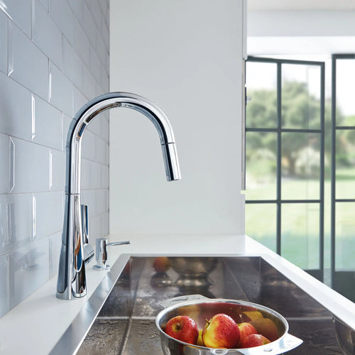 Grohe Zedra Single-Handle Pull Down Kitchen Faucet Dual Spray 1.75 Gpm - Golzar Home