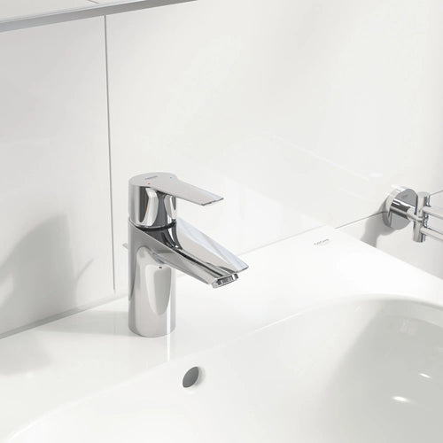 Grohe Single Hole Single-Handle S-Size Bathroom Faucet, 1.2 GPM (4.5 L/min) Less Drain