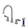 Rubinet Widespread Kitchen Set with Hand Spray Satin Nickel