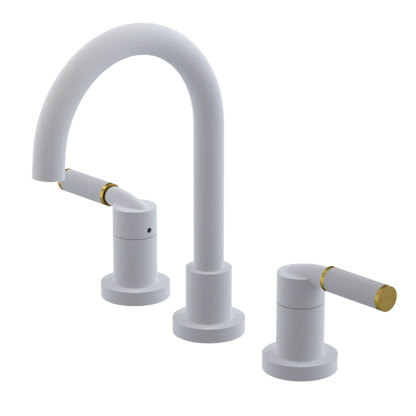 Rubinet Widespread Lav. Set. (less drain) Matt White