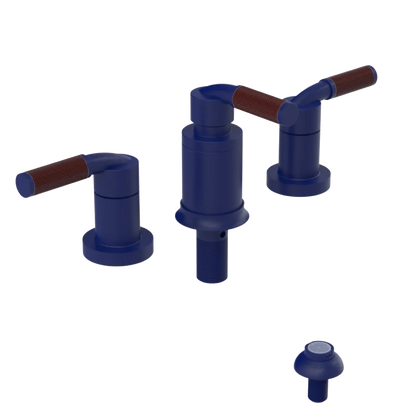 Rubinet Bidet Fitting with Spray, Diverter, and Vacum Breaker (Less Drain) Midnight Blue