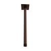 Baril 12" ceiling mounted shower arm, square flange