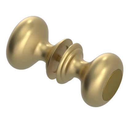 Rubinet Shower Door Knob (set) Satin Brass