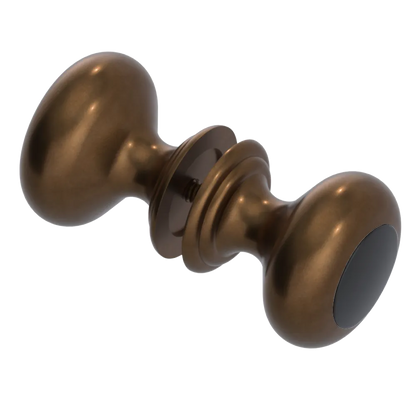 Rubinet Shower Door Knob (set) Tuscan Brass