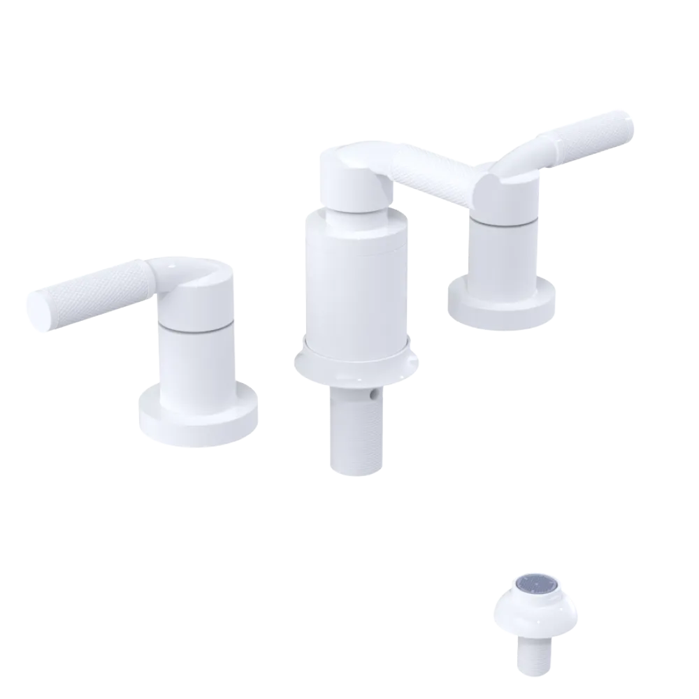 Rubinet Bidet Fitting with Spray, Diverter, and Vacum Breaker (Less Drain) White