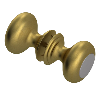 Rubinet Shower Door Knob (set) Antique Brass Matt