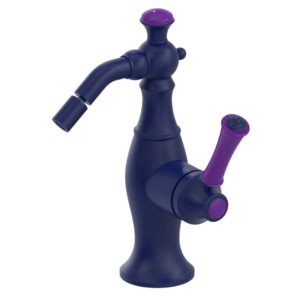 Rubinet Single Control Bidet Fitting (less drain) Midnight Blue
