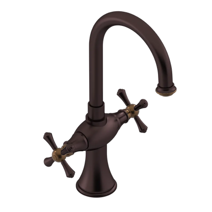 Rubinet Single Hole Dual Handle Lav. Set. (less drain) Oil Rubbed Bronze