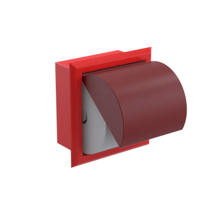 Rubinet RECESSED TOILET PAPER HOLDER Red