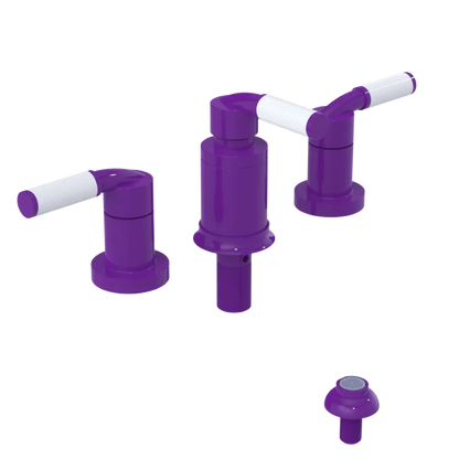 Rubinet Bidet Fitting with Spray, Diverter, and Vacum Breaker (Less Drain) Purple Haze
