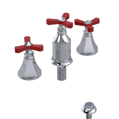 Rubinet Bidet Fitting with Spray, Diverter, and Vacum Breaker (Less Drain) Chrome