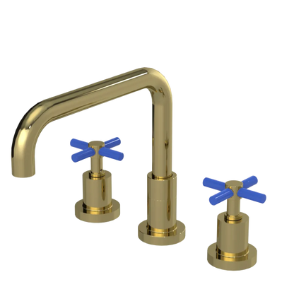 Rubinet Widespread Kitchen Set Natural Brass
