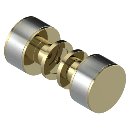 Rubinet Shower Door Knob (set) Natural Brass