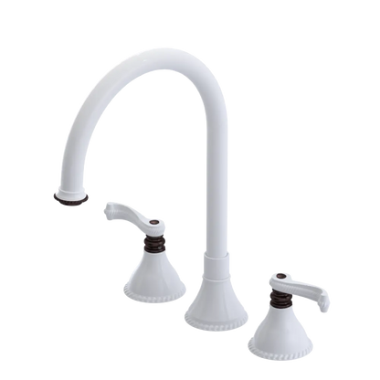 Rubinet Widespread Kitchen Set White