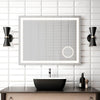 KALIA EFFECTLED-illuminated bathroom mirror with magnifying mirror - 38" x 30"