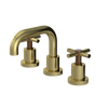Rubinet Widespread Lav. Set. (less drain) Natural Brass