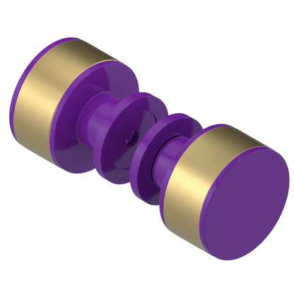 Rubinet Shower Door Knob (set) Purple Haze
