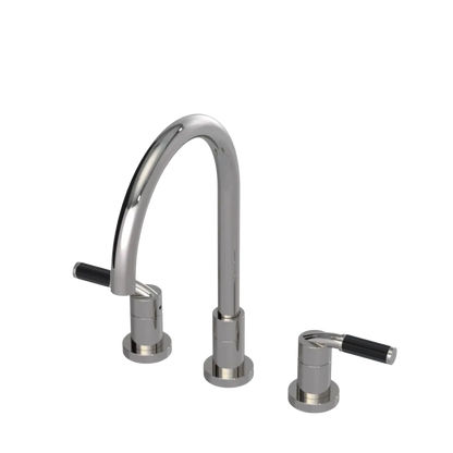 Rubinet Widespread Kitchen Set Polished Nickel