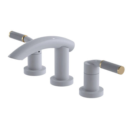 Rubinet Widespread Lav. Set. (less drain) White