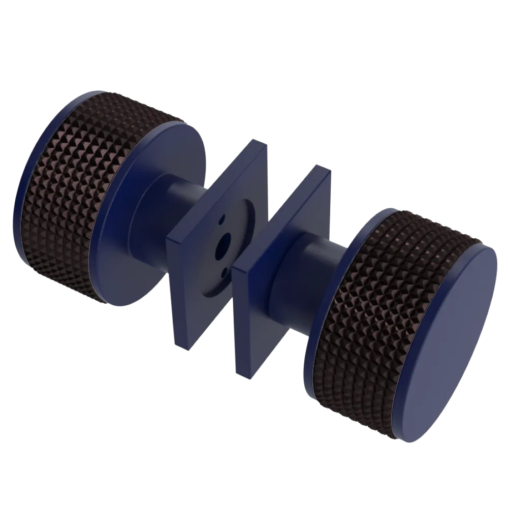 Rubinet Shower Door Knob (set) Midnight Blue