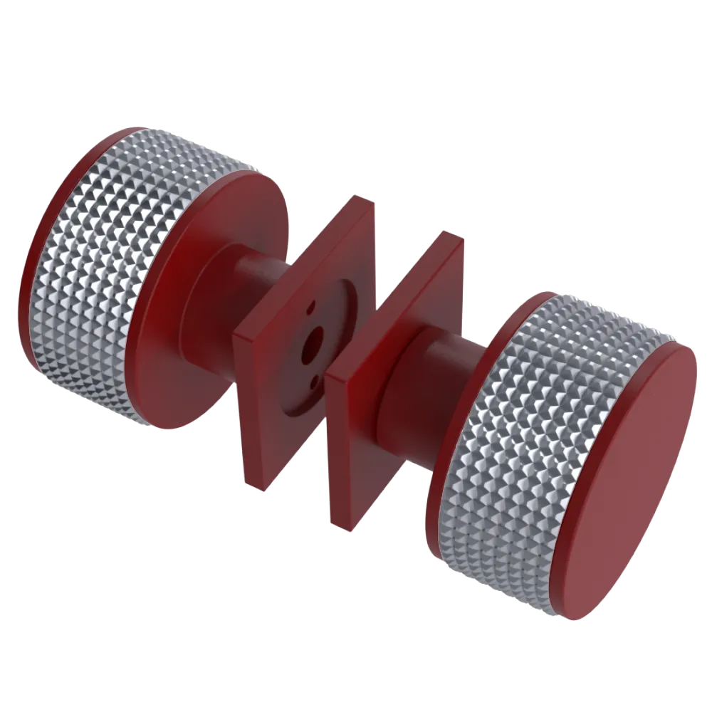 Rubinet Shower Door Knob (set) Maroon