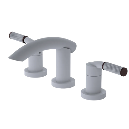 Rubinet Widespread Lav. Set. (less drain) Matt White