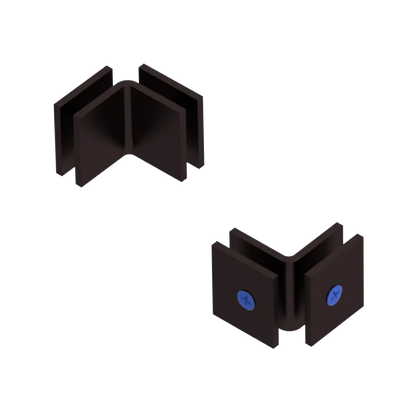 Rubinet 90 Glass to Glass Open Face Oil Rubbed Bronze