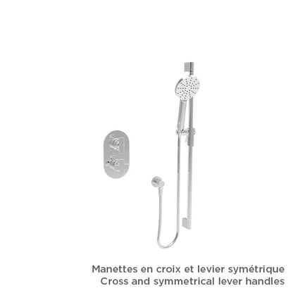 Baril Complete thermostatic pressure balanced shower kit without handle