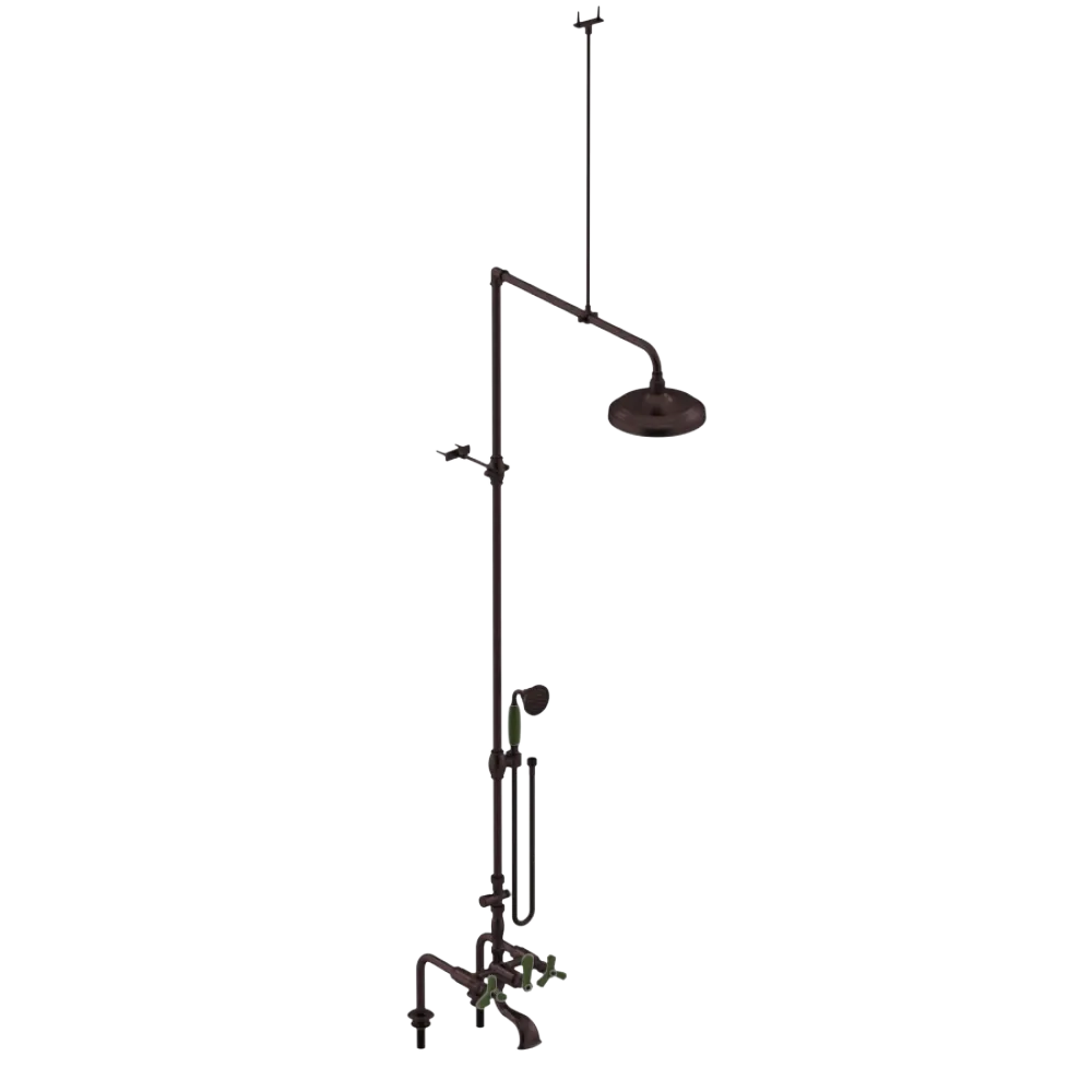 Rubinet Deck Mount Tub & Shower with Hand Held Shower Oil Rubbed Bronze