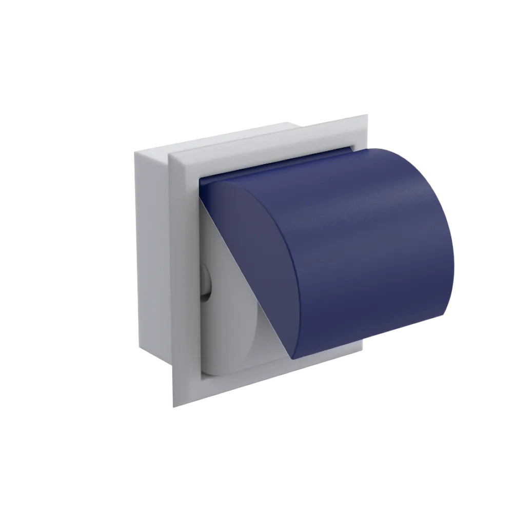 Rubinet RECESSED TOILET PAPER HOLDER Matt White