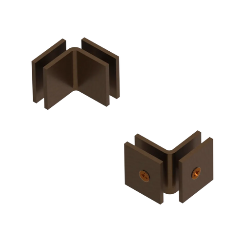 Rubinet 90 Glass to Glass Open Face Tuscan Brass