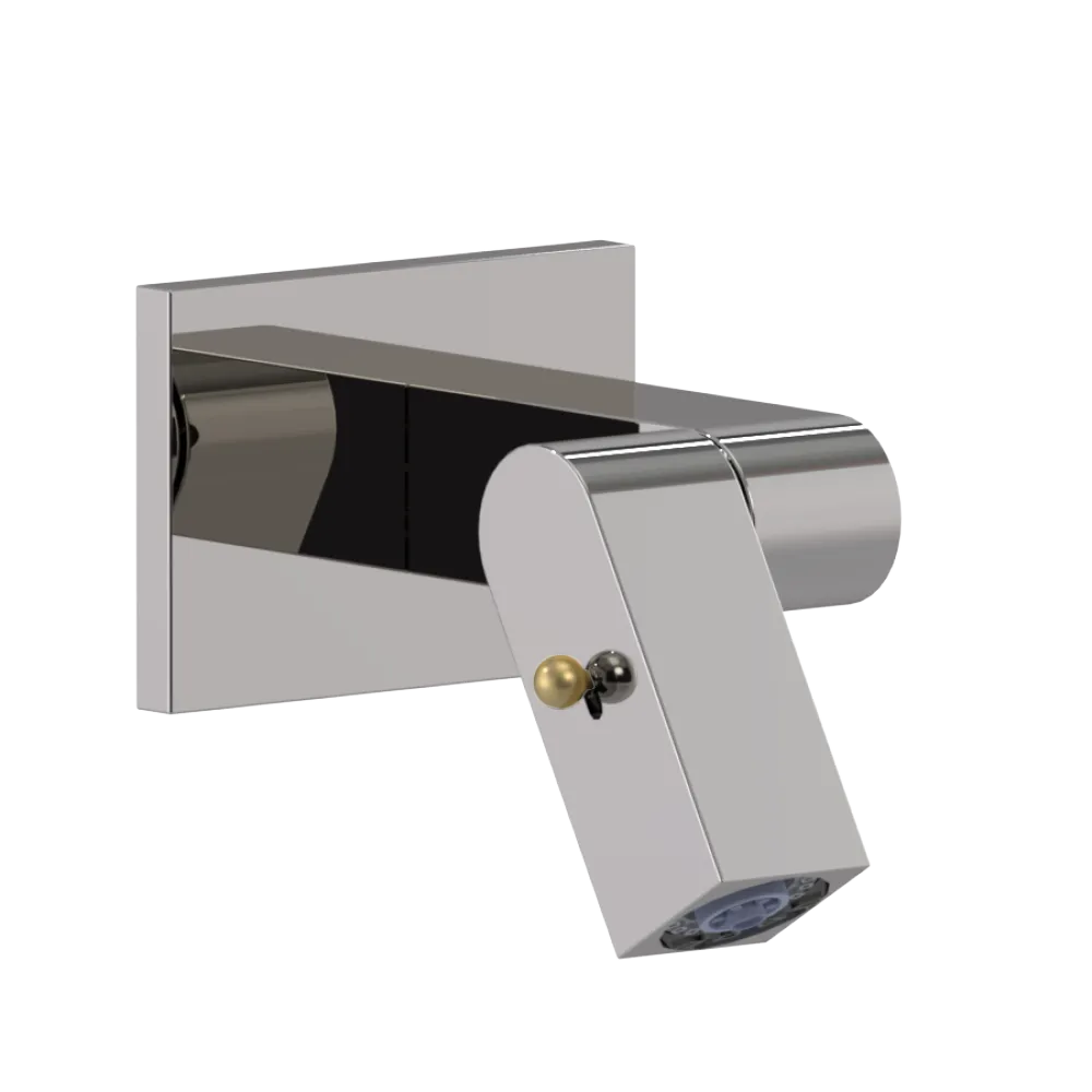 Rubinet Wall Mount Bidet & Foot Rinse with Dual Function Spray Polished Nickel