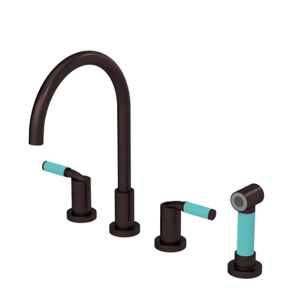 Rubinet Widespread Kitchen Set with Hand Spray Oil Rubbed Bronze