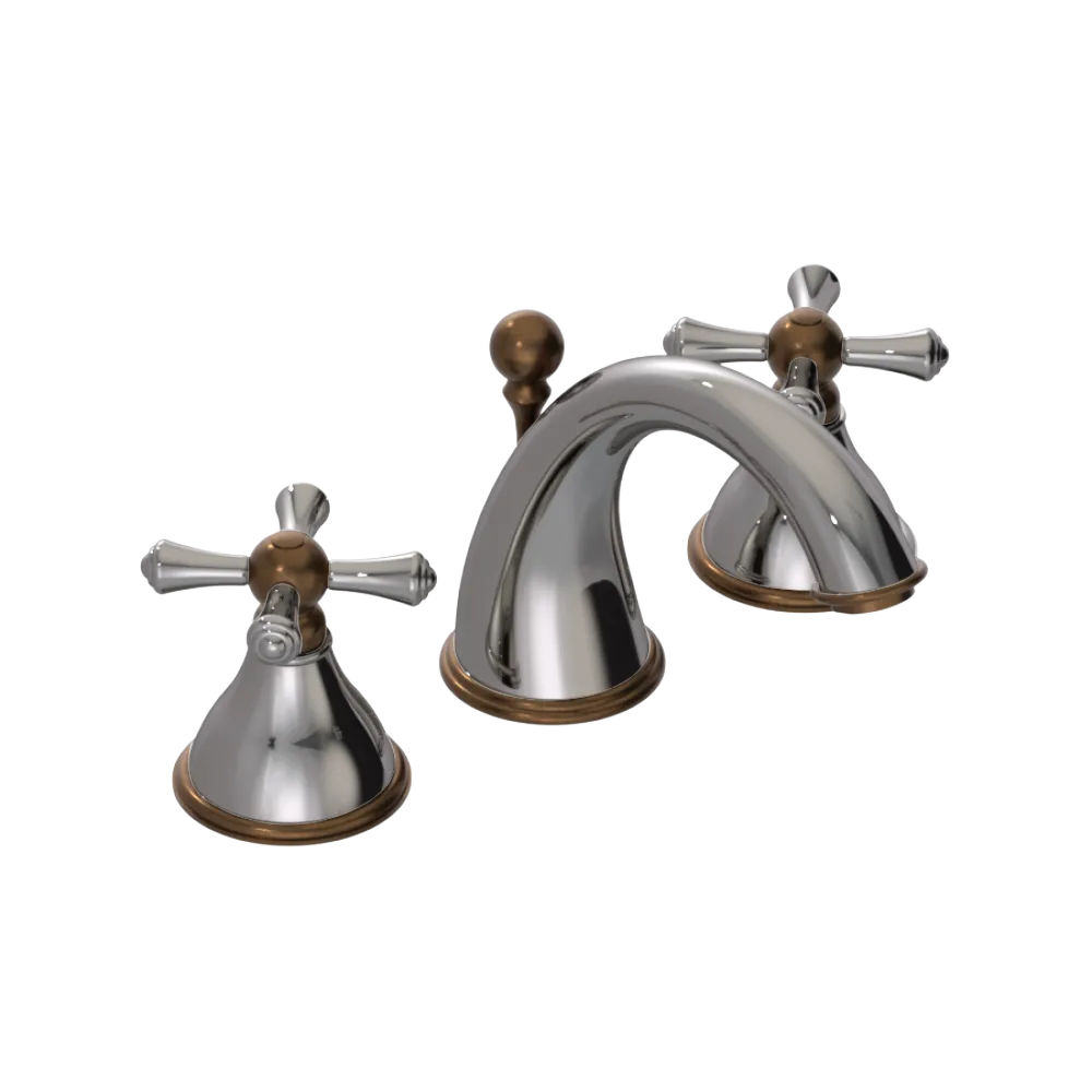 Rubinet Widespread Lav. Set. (less drain) Polished Nickel