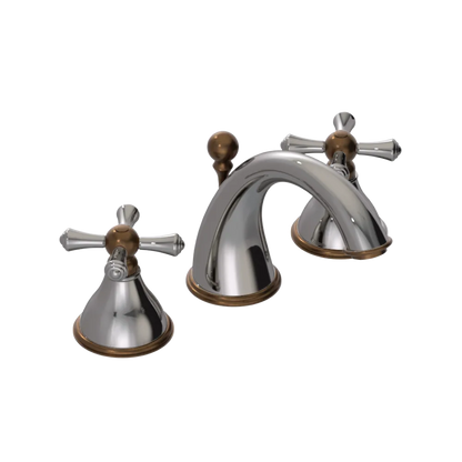 Rubinet Widespread Lav. Set. (less drain) Polished Nickel