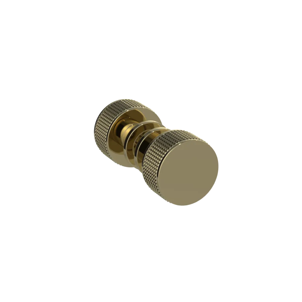 Rubinet Shower Door Knob (set) Natural Brass