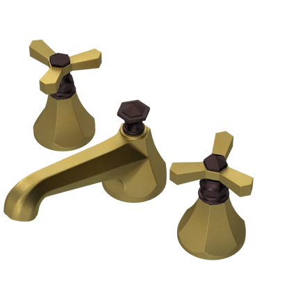 Rubinet Widespread Lav. Set. (less drain) Antique Brass Matt