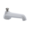 Rubinet Tub Filler Spout Deck Mount White