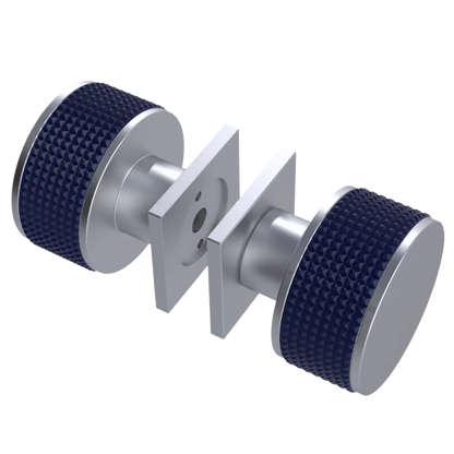 Rubinet Shower Door Knob (set) Satin Chrome