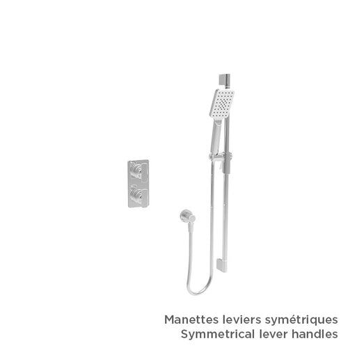 Baril Complete thermostatic pressure balanced shower kit without handle