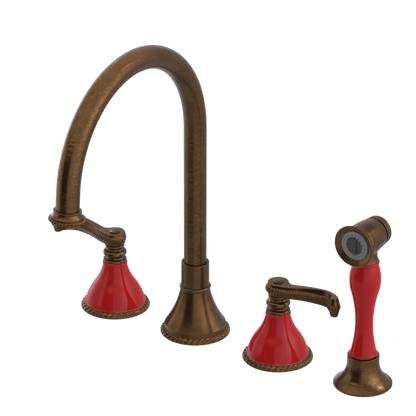 Rubinet Widespread Kitchen Set with Hand Spray Oil Rubbed Bronze