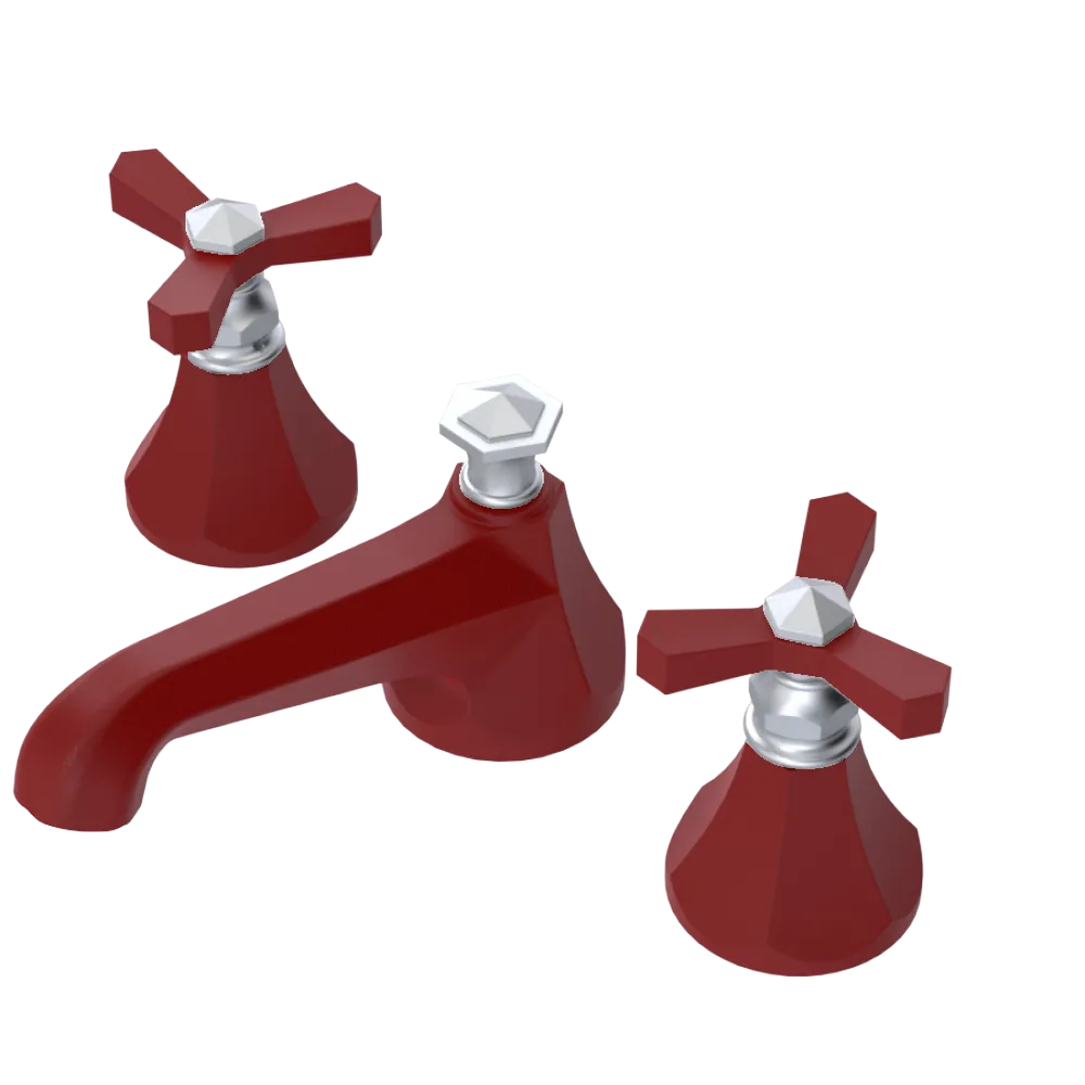 Rubinet Widespread Lav. Set. (less drain) Maroon