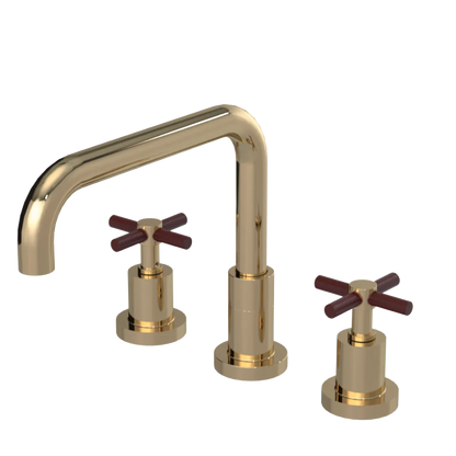 Rubinet Widespread Kitchen Set Gold
