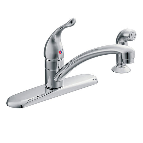 Moen Chateau Chrome One-Handle Low Arc Kitchen Faucet