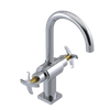 Rubinet Single Hole Dual Handle Lav. Set. (less drain) Chrome