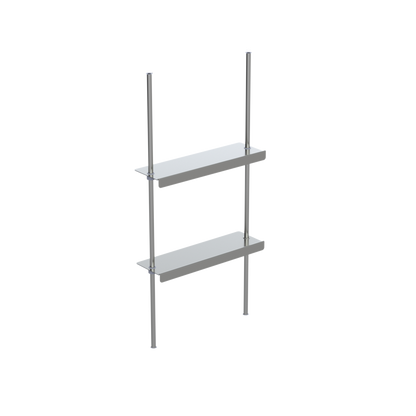Rubinet Shelf kit consisting of 2 shelves & 2 tension rods Green Envy
