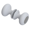 Rubinet Shower Door Knob (set) Matt White